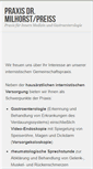 Mobile Screenshot of praxismilhorstpreiss.de