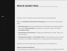 Tablet Screenshot of praxismilhorstpreiss.de